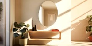 entrée moderne avec des meubles d'intérieur