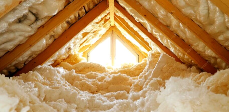 Isolation des combles avec des fibres de verre