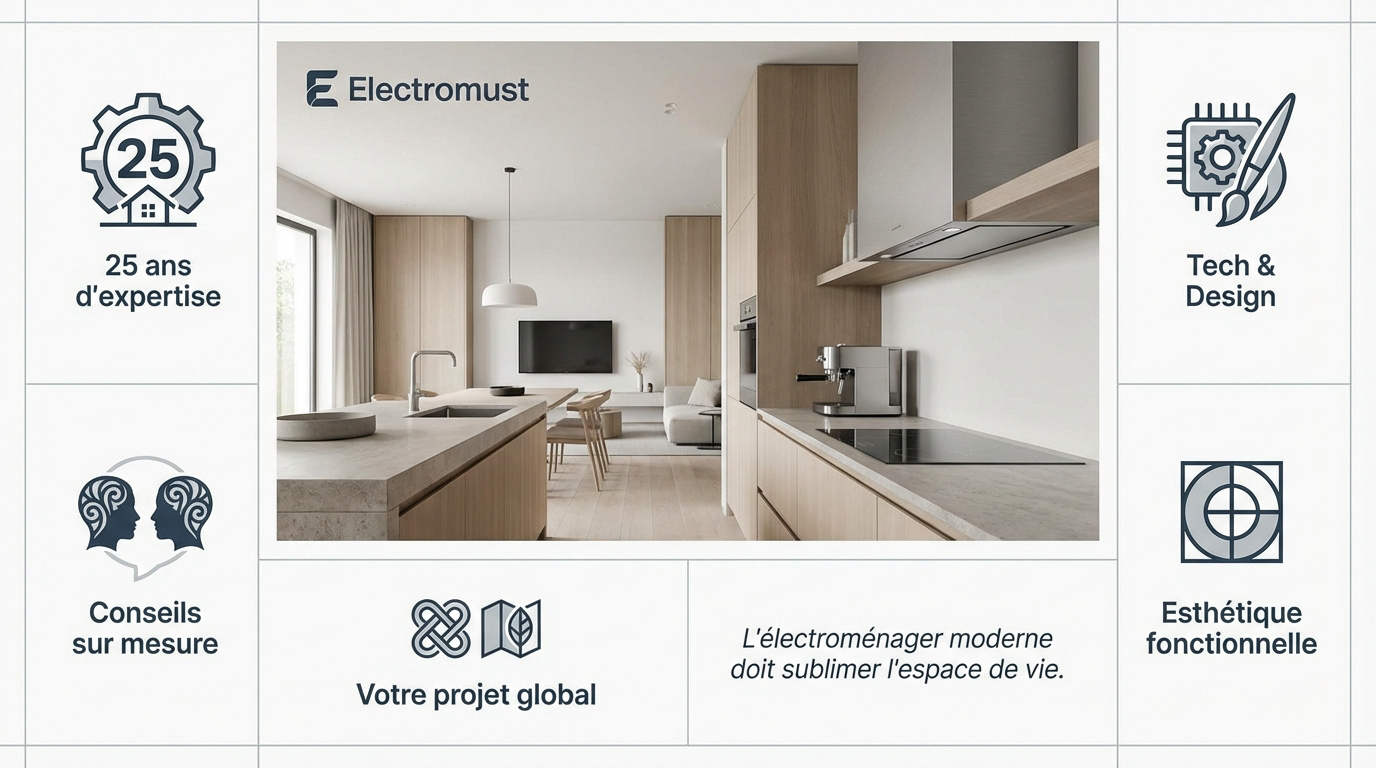 Expertise de 25 ans chez Electromust en électroménager et décoration intérieure