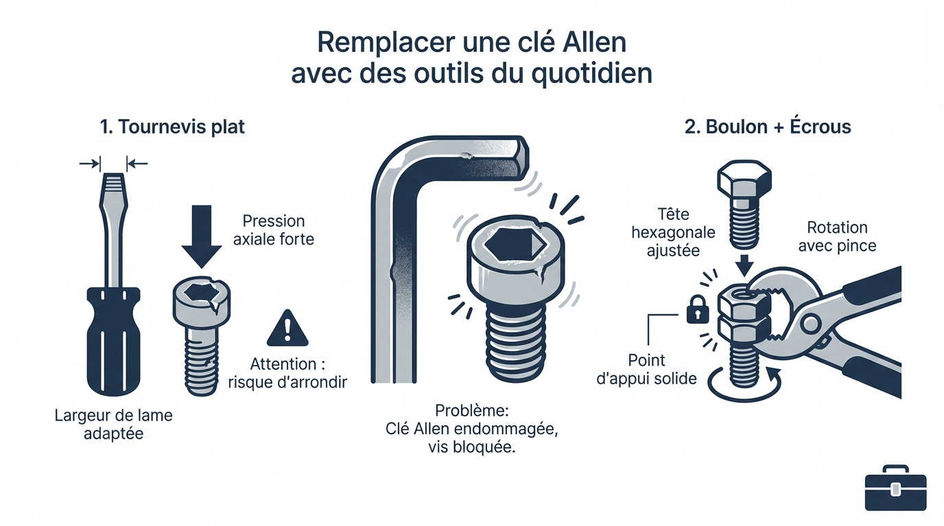Outils de substitution pour remplacer une clé Allen