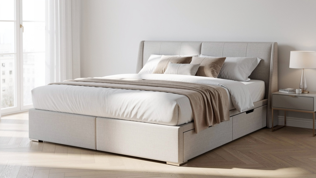 Lit coffre haut de gamme : design et fonctionnalité réunis