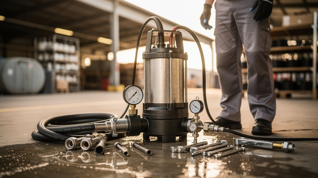 Vérification d'une pompe submersible de décompression